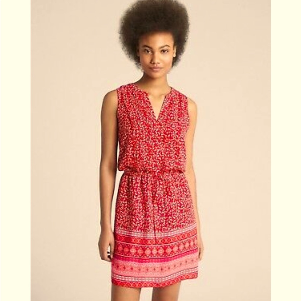 Host Pick! Gap Sleeveless Print Pintuck Shirtdress